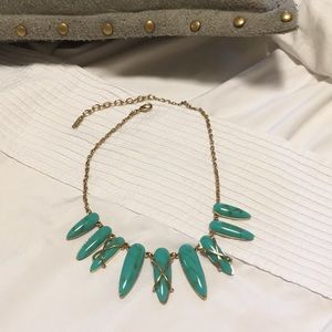 Sugarfix Gold and Turquoise Drop Necklace
